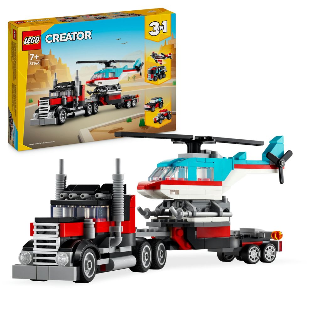 31146 flatbed truck and helicopter 2