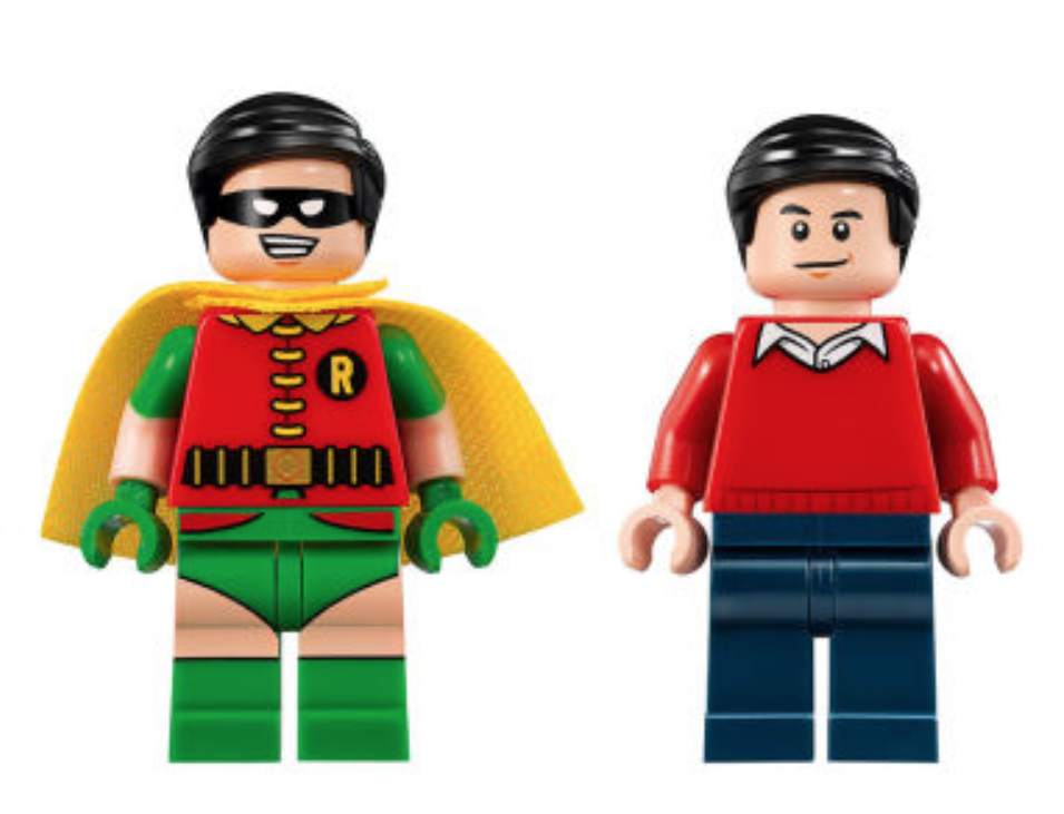 LEGO Batman 76052 Batman Classic TV series – Batcave Robin and Dick Grayson minifigures