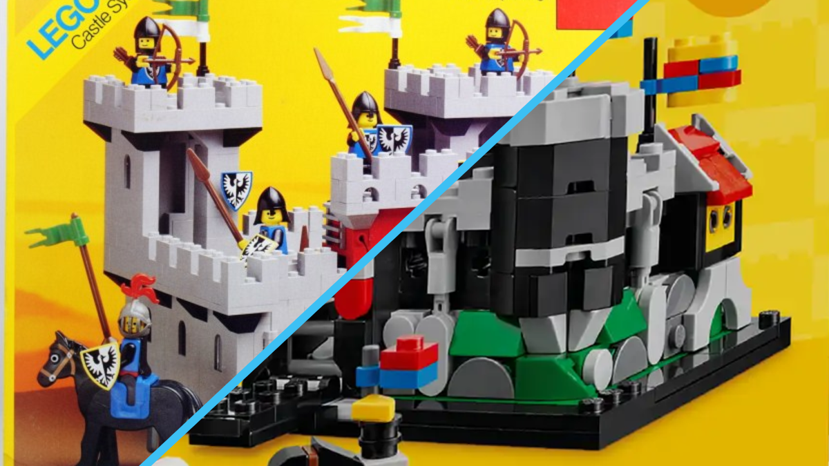 Comparing LEGO GWP Mini Knight's Castle to original classic sets