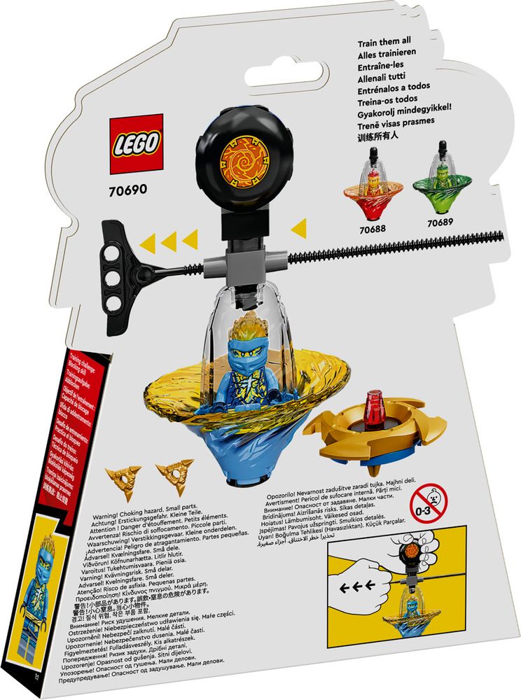 NINJAGO 70690 JAYS SPINJITZU NINJA TRAINING box back