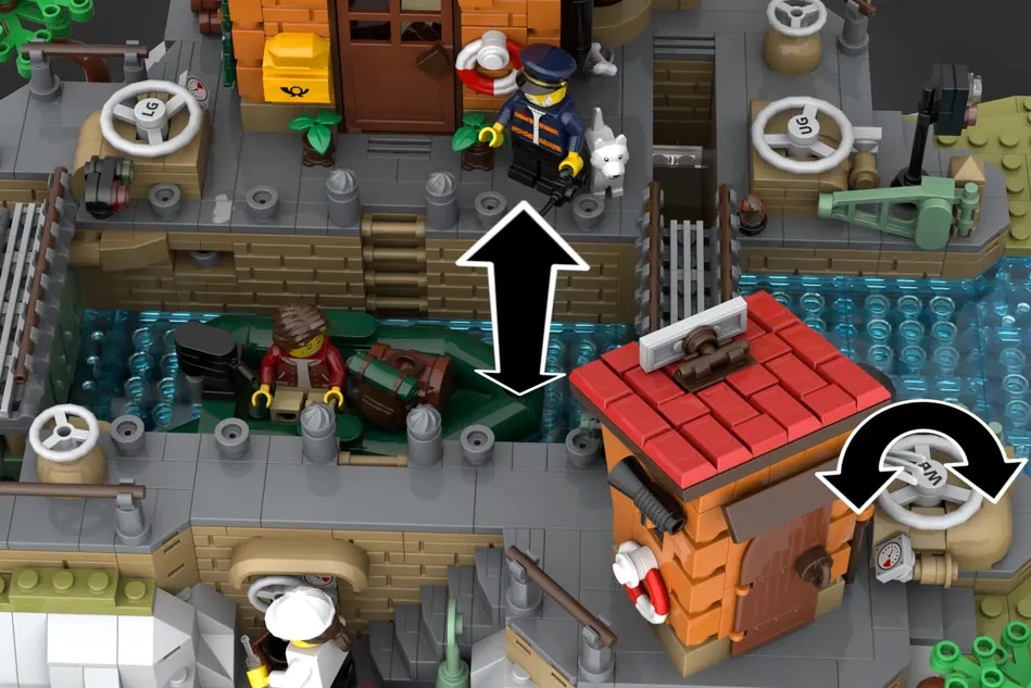 LEGO Ideas Working Canal Lock 12
