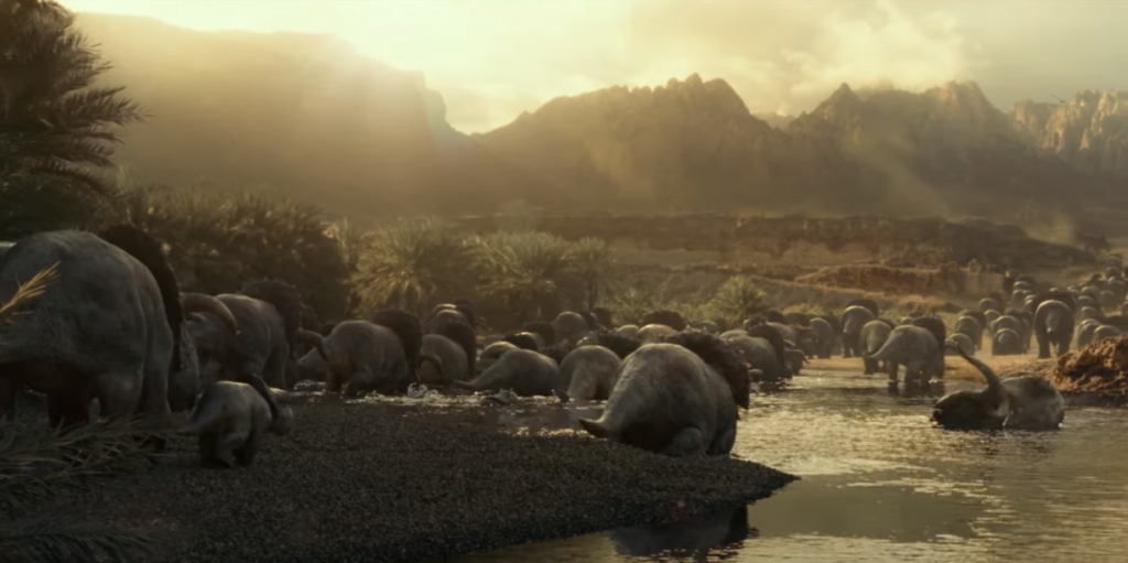 Jurassic World Dominion preview triceratops 1024x511
