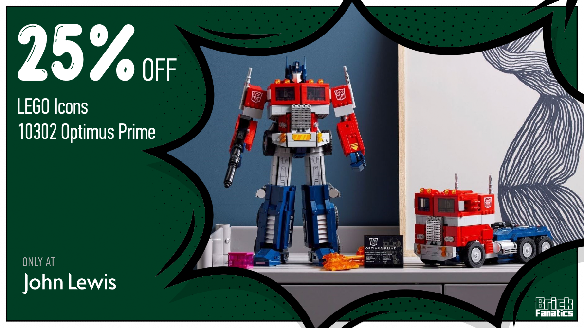 Jetpack over to John Lewis for lowest price yet on 10302 Optimus Prime