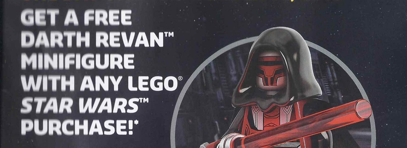 LEGO Star Wars Darth Revan promotion for Force Friday