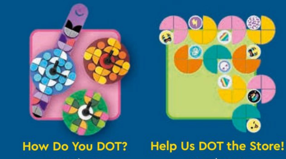 LEGO DOTS building activities in LEGO Stores throughout March