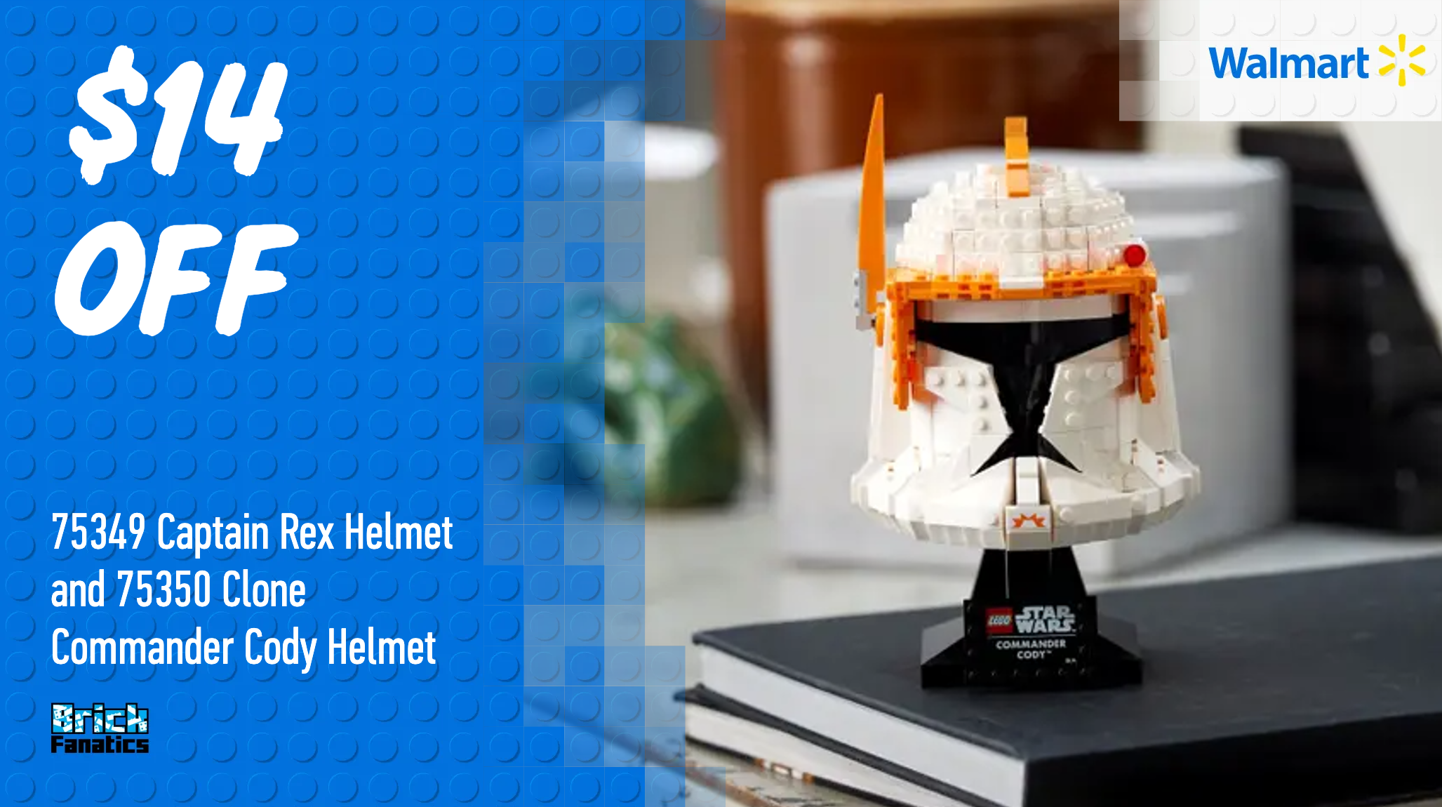 Ultimate LEGO Star Wars helmet duo on sale at Walmart