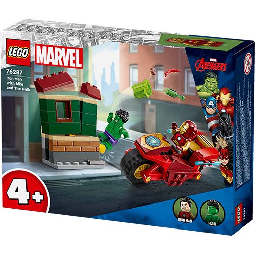 LEGO Marvel 76287 Iron Man with Bike and The Hulk 3