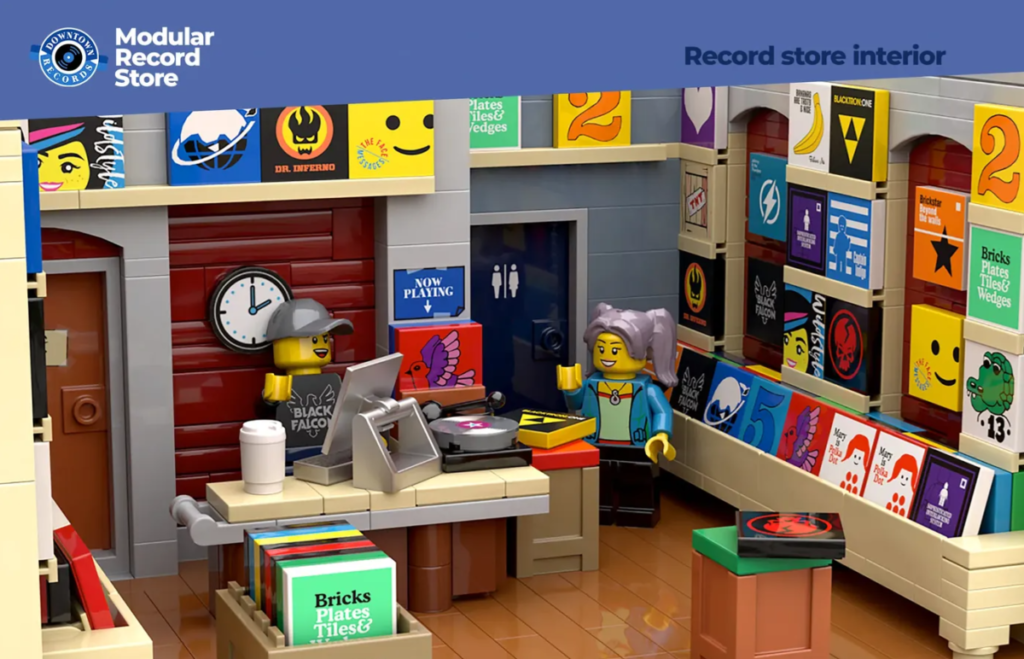 LEGO Ideas Modular record store 2 1024x659
