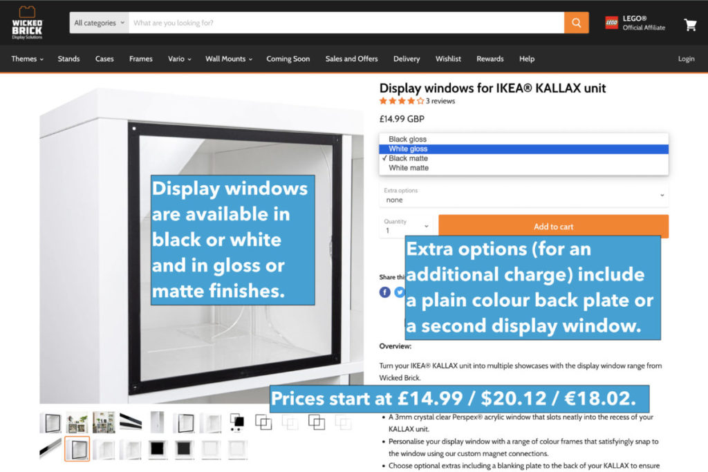 LEGO Display Windows for IKEA Kallax review Wicked Brick how to dust proof your LEGO IKEA Kallax 14 1024x683
