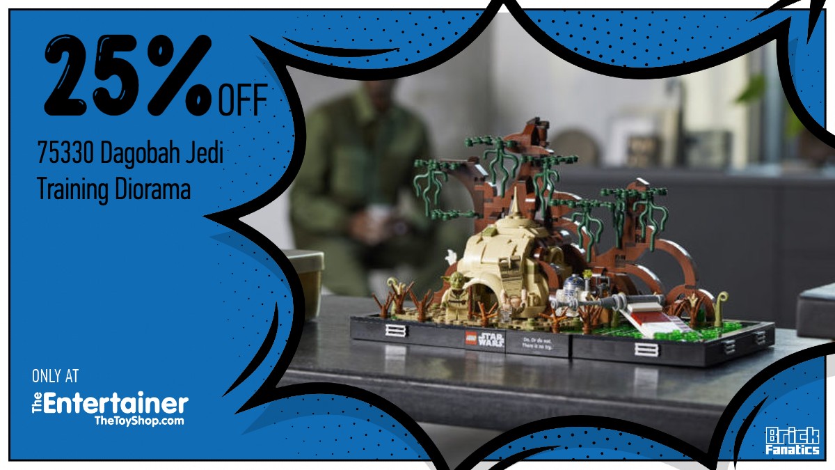 Early Star Wars Day deal with 25% off 75330 Dagobah Jedi Training Diorama