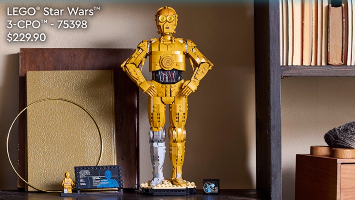 More images of LEGO Star Wars 75398 C-3PO confirm the set's scale