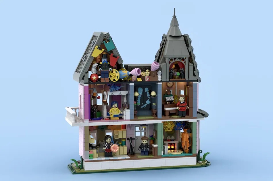 LEGO Ideas Coraline The Pink Palace 3