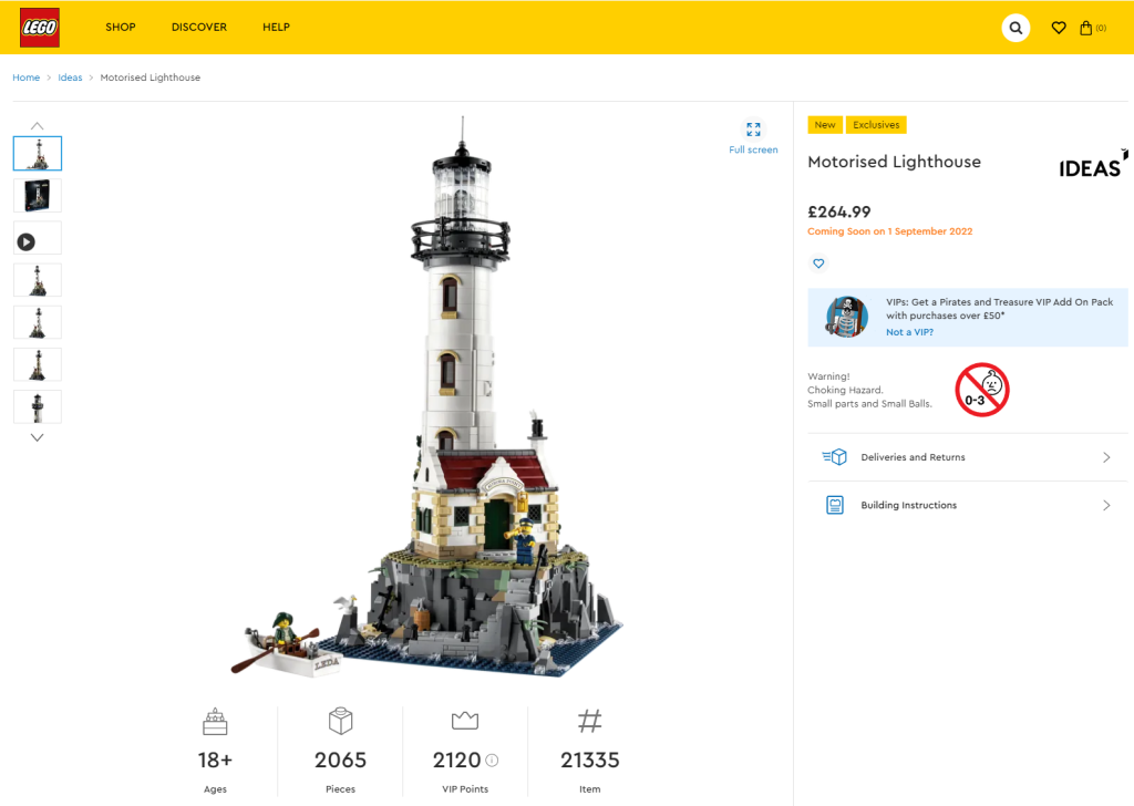 LEGO Ideas 21335 motorised lighthouse launch screenshot 1024x728