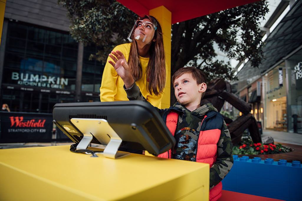 LEGO haptic billboard