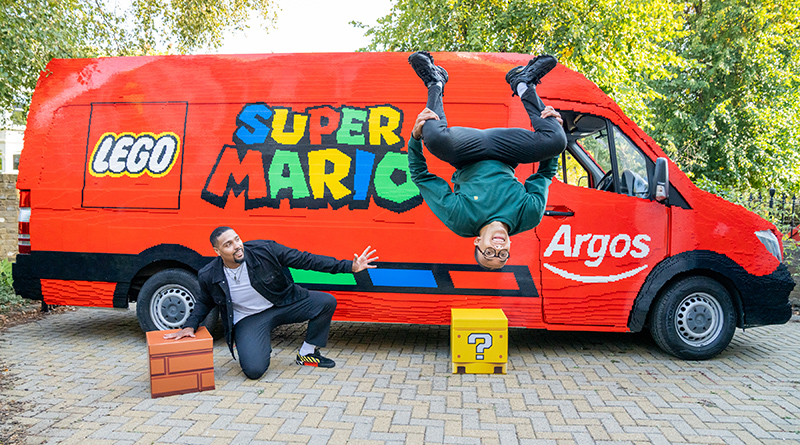 Argos builds a LEGO van to launch Super Mario competition