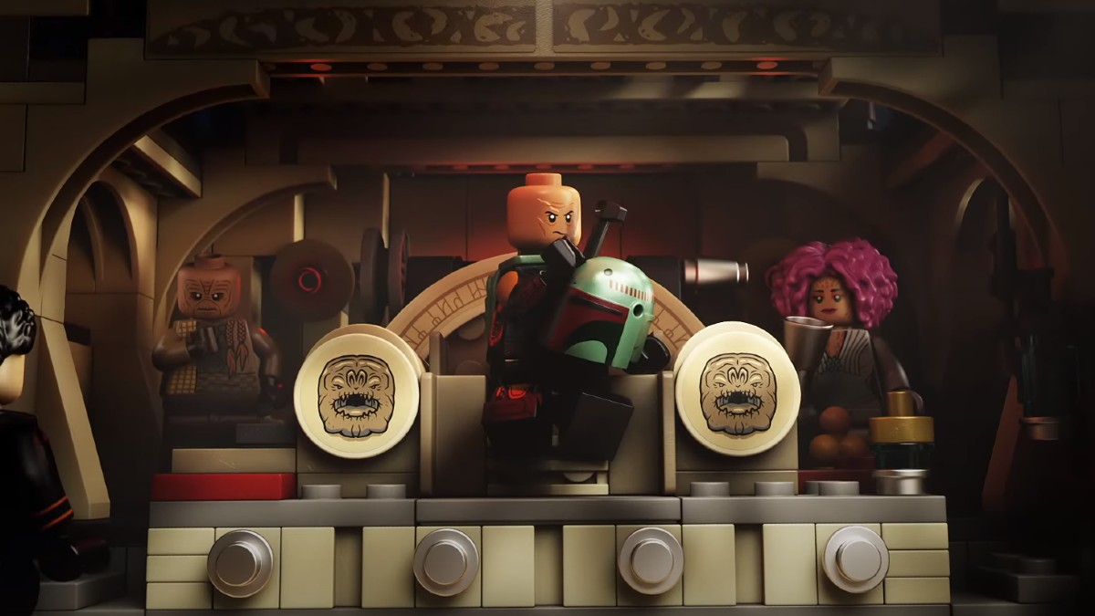 Watch LEGO Star Wars 75326 Boba Fett’s Throne Room in action