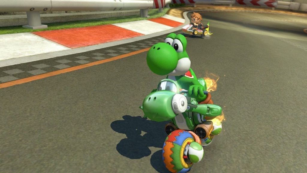 Mario Kart green Yoshi bike 1024x576