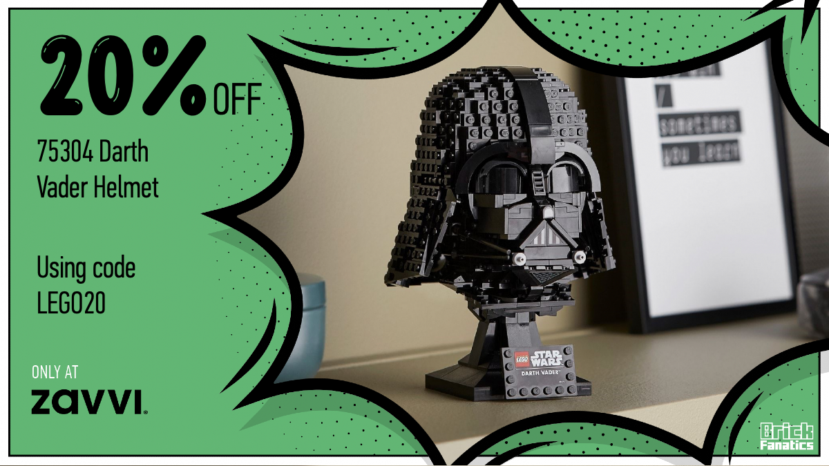 Dark side deals at Zavvi with 20% off LEGO Star Wars 75304 Darth Vader Helmet